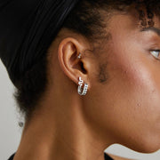 Rio Snake Silver Stud Earrings