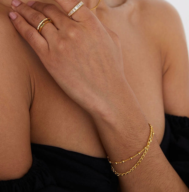 Flora Beaded Chain Bracelet