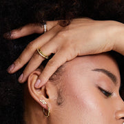 Bridie Gold Green Fine Band Ring