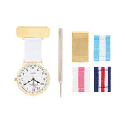 Gold Mesh/Nato Interchangeable Nurse Watch
