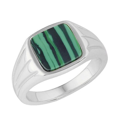 Stellar Malachite Square Ring