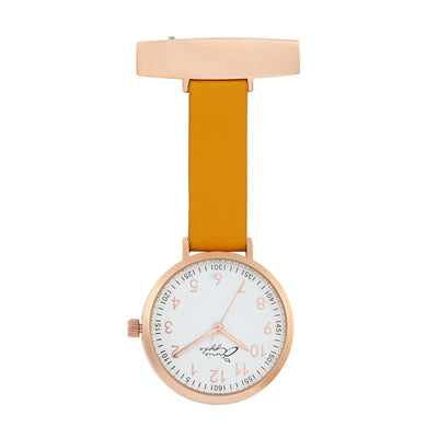 Meraki Rose Gold/Mustard Leather Fob 35