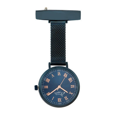 Meraki Rose Gold/Blue Mesh Fob 35