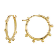 Elsie Bobble Gold Hoop Earrings