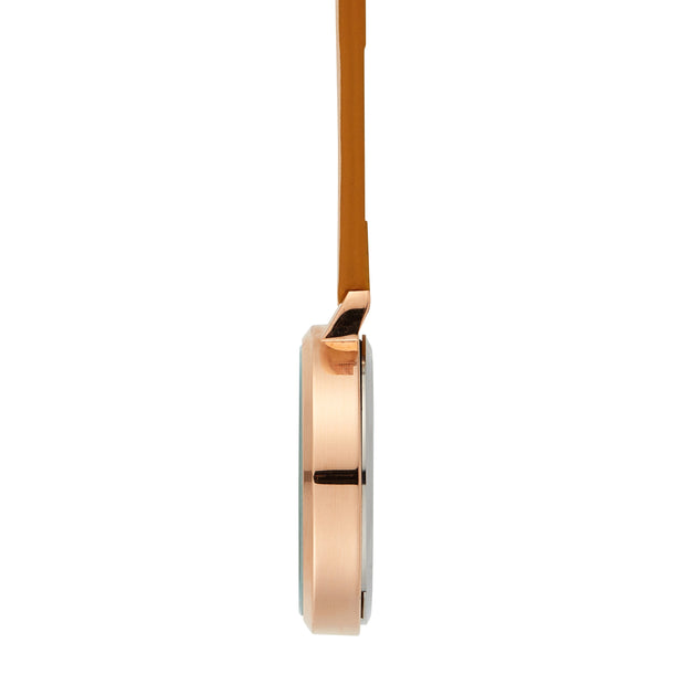 Meraki Rose Gold/Mustard Leather Fob 35