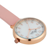 Meraki Mother of Pearl/Rose Gold/Blush Leather Fob 35