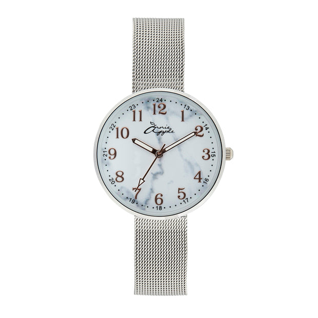 Empress Interchangeable Rose Gold/Marble/Silver Mesh 35