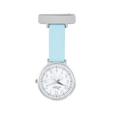 Aurora Marble/Silver/Blue Leather Fob 35