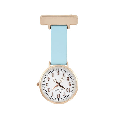 Aurora Rose Gold/Pearl/Blue Leather Fob 35