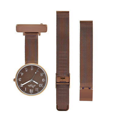 Empress Interchangeable Silver/Coffee Mesh 35