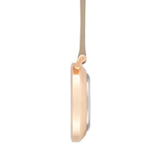 Aurora Ivory/Rose gold/Grey Leather Fob 35