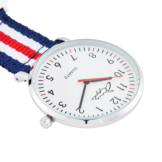 Silver Mesh/Nato Interchangeable Nurse Watch
