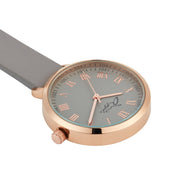 Meraki Rose Gold/Grey Leather Fob 35