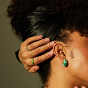 Mila Green Enamel Ring