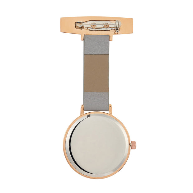 Meraki Rose Gold/Grey Leather Fob 35