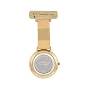 Aurora White/Gold/Tan Leather Fob 35
