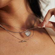 Eloise Pearl Heart Pendant Necklace