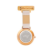 Aurora Ivory/Rose gold/Grey Leather Fob 35