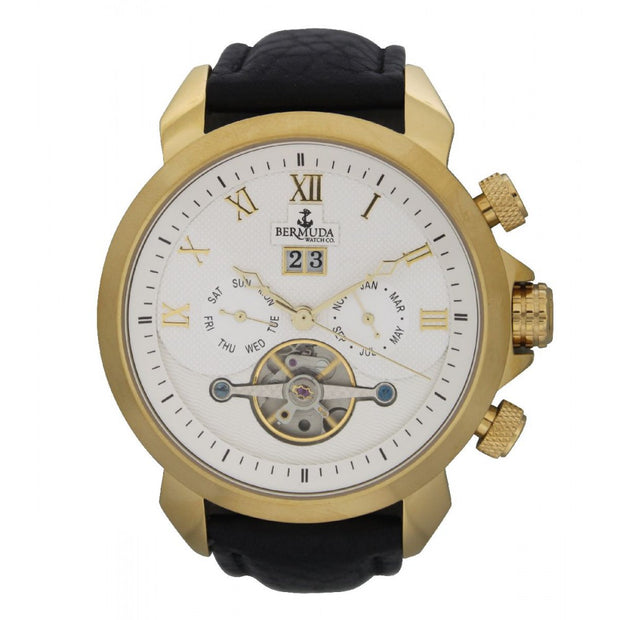 Bermuda Watch Co Somerset Gold and Black Automatic Watch Mens