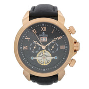 Bermuda Watch Co Somerset Rose Gold and Black Automatic Watch Mens