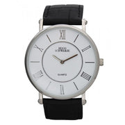 Hugo Schwarze, Kendall Silver, White and Black Watch Mens