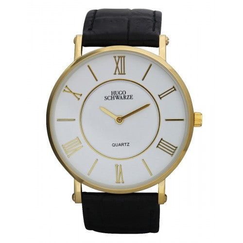 Hugo Schwarze, Kendall Gold, White and Black Watch Mens