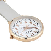 Annie Apple Marble/Rose Gold/Grey Leather Fob 35